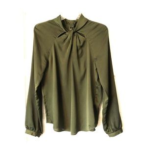 Banana Republic Olive Green Blouse